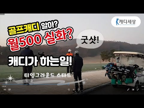 골프캐디가 하는일!